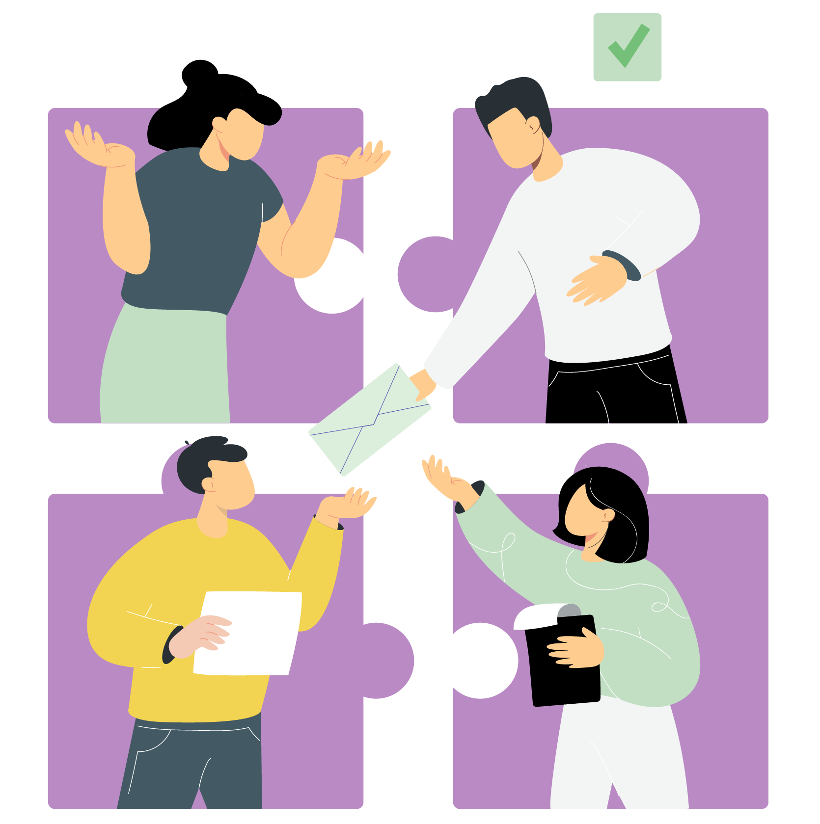 People-connecting-puzzle-online-flat-vector-illustration-trans-e1672842297492